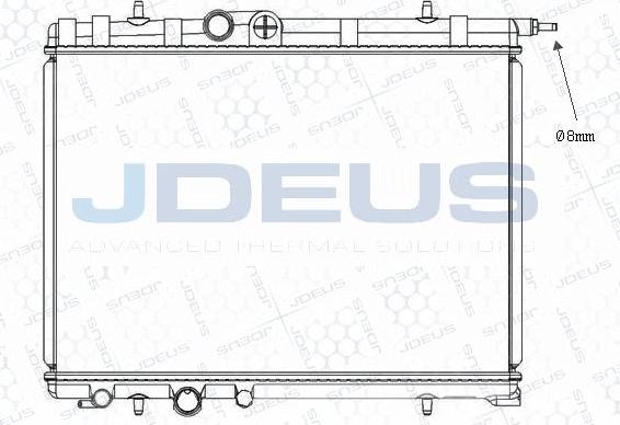 Jdeus M-0210310 - Радиатор, охлаждение двигателя autospares.lv