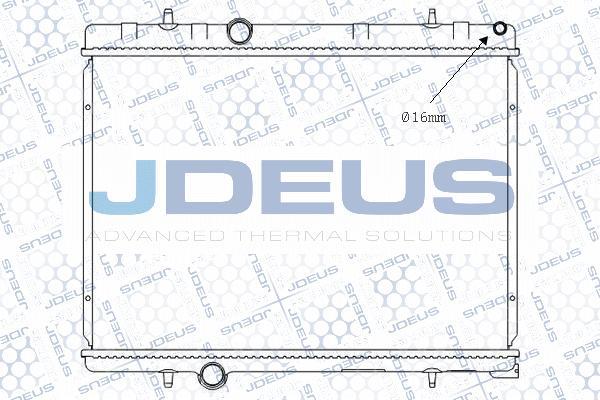 Jdeus M-0210380 - Радиатор, охлаждение двигателя autospares.lv