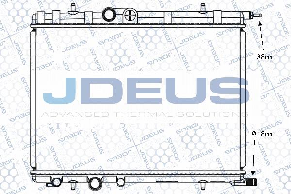 Jdeus M-0210331 - Радиатор, охлаждение двигателя autospares.lv