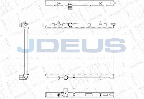 Jdeus M-0210321 - Радиатор, охлаждение двигателя autospares.lv