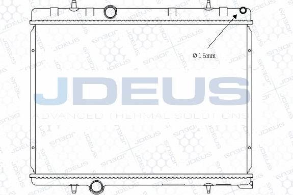 Jdeus M-0210370 - Радиатор, охлаждение двигателя autospares.lv