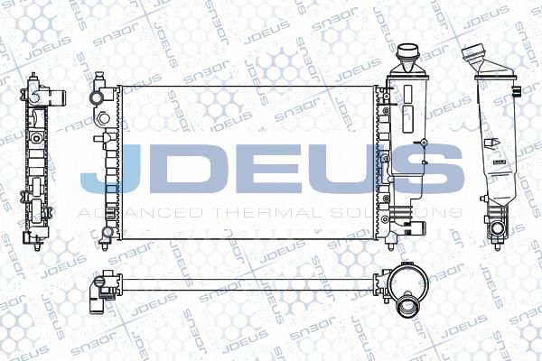 Jdeus M-0210290 - Радиатор, охлаждение двигателя autospares.lv