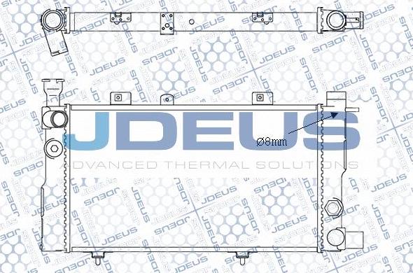 Jdeus M-0210241 - Радиатор, охлаждение двигателя autospares.lv