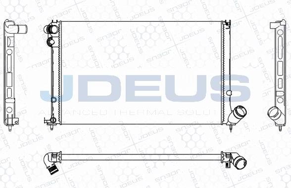 Jdeus M-0210250 - Радиатор, охлаждение двигателя autospares.lv