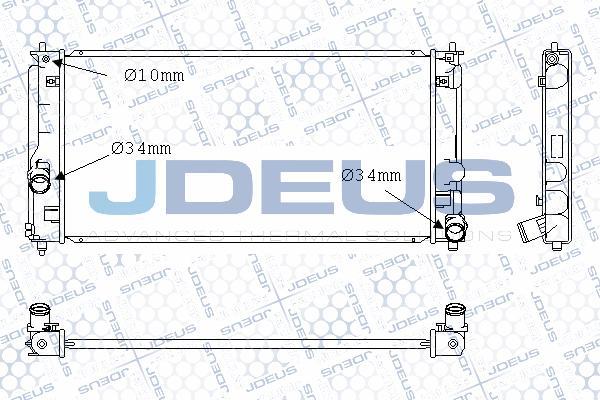 Jdeus M-0280980 - Радиатор, охлаждение двигателя autospares.lv