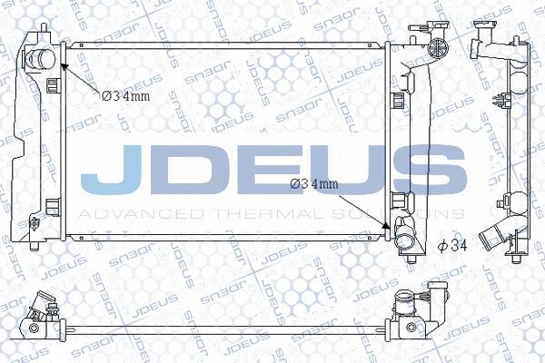 Jdeus M-0280090 - Радиатор, охлаждение двигателя autospares.lv