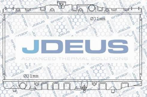 Jdeus M-0280040 - Радиатор, охлаждение двигателя autospares.lv