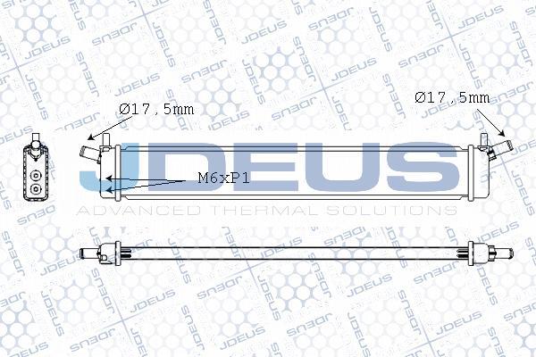 Jdeus M-028082X - Радиатор, охлаждение двигателя autospares.lv