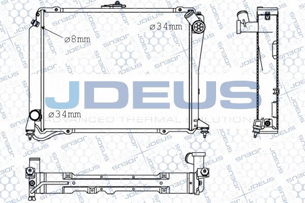 Jdeus M-0280340 - Радиатор, охлаждение двигателя autospares.lv