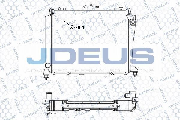 Jdeus M-028034A - Радиатор, охлаждение двигателя autospares.lv