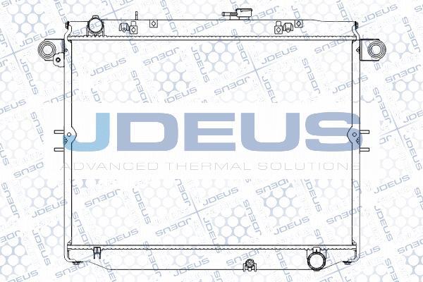 Jdeus M-0280310 - Радиатор, охлаждение двигателя autospares.lv