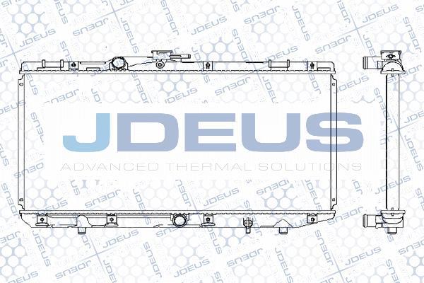 Jdeus M-0280200 - Радиатор, охлаждение двигателя autospares.lv