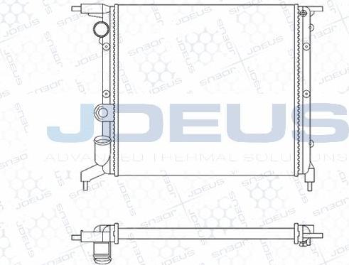 Jdeus M-0230401 - Радиатор, охлаждение двигателя autospares.lv