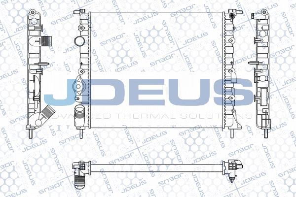Jdeus M-0230550 - Радиатор, охлаждение двигателя autospares.lv