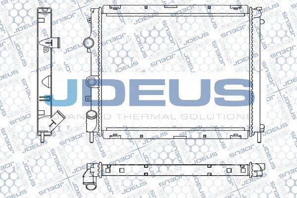 Jdeus M-0230580 - Радиатор, охлаждение двигателя autospares.lv