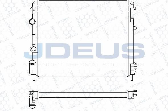 Jdeus M-0230650 - Радиатор, охлаждение двигателя autospares.lv