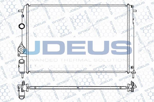 Jdeus M-0230601 - Радиатор, охлаждение двигателя autospares.lv