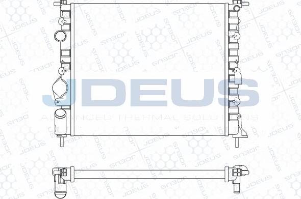 Jdeus M-0230630 - Радиатор, охлаждение двигателя autospares.lv