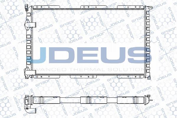 Jdeus M-023018A - Радиатор, охлаждение двигателя autospares.lv