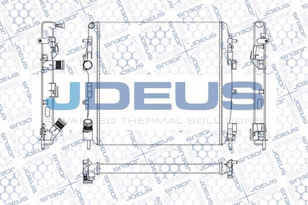 Jdeus M-0230860 - Радиатор, охлаждение двигателя autospares.lv