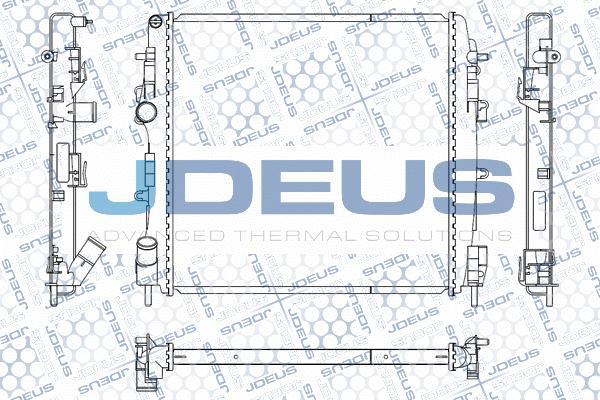 Jdeus M-0230880 - Радиатор, охлаждение двигателя autospares.lv