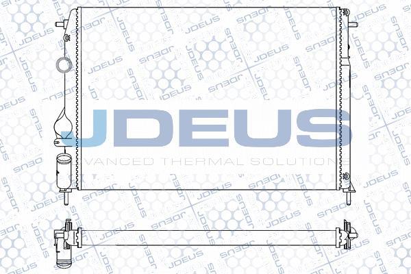 Jdeus M-0230830 - Радиатор, охлаждение двигателя autospares.lv