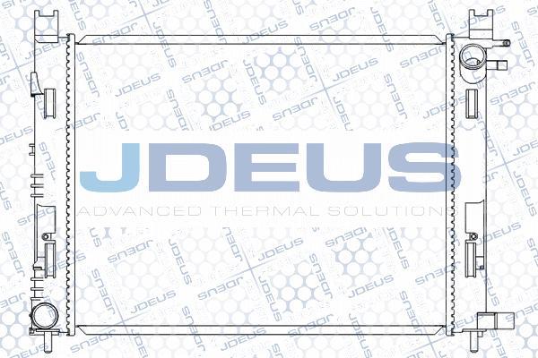Jdeus M-0231100 - Радиатор, охлаждение двигателя autospares.lv