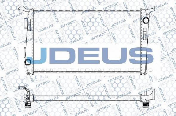 Jdeus M-0231390 - Радиатор, охлаждение двигателя autospares.lv
