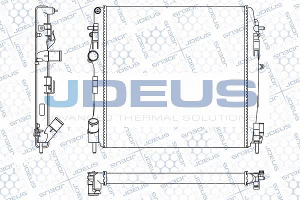 Jdeus M-023121A - Радиатор, охлаждение двигателя autospares.lv