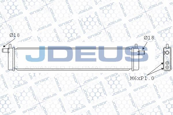 Jdeus M-078005X - Радиатор, охлаждение двигателя autospares.lv