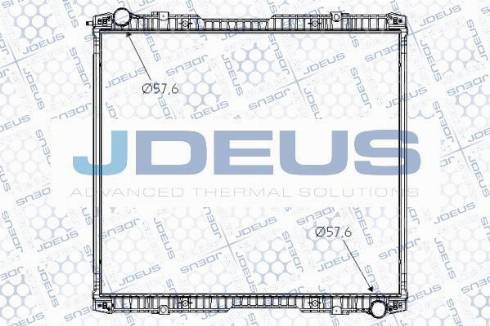 Jdeus M-1410020 - Радиатор, охлаждение двигателя autospares.lv