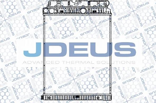 Jdeus M-117008A - Радиатор, охлаждение двигателя autospares.lv