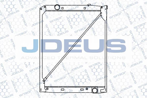 Jdeus M-1170070 - Радиатор, охлаждение двигателя autospares.lv