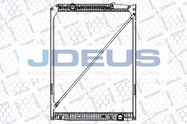 Jdeus M-1171190 - Радиатор, охлаждение двигателя autospares.lv