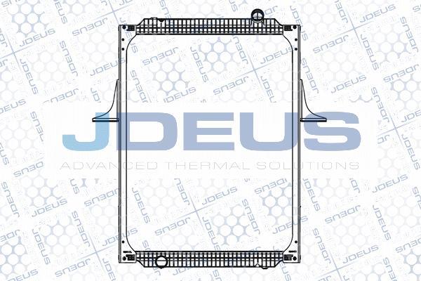 Jdeus M-1230140 - Радиатор, охлаждение двигателя autospares.lv