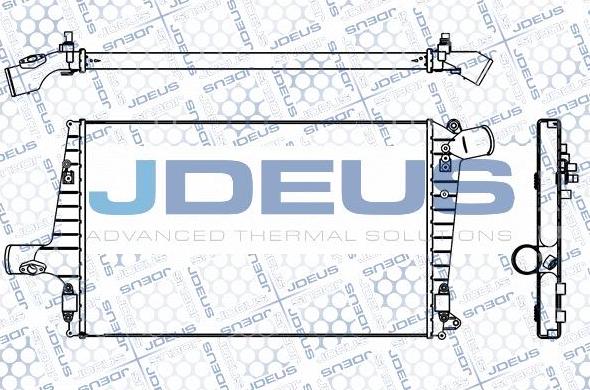 Jdeus M-801016A - Интеркулер, теплообменник турбины autospares.lv