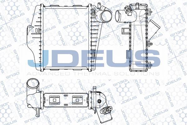 Jdeus M-875001A - Интеркулер, теплообменник турбины autospares.lv