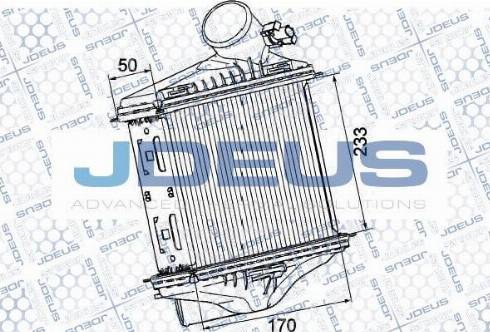 Jdeus M-8750020 - Интеркулер, теплообменник турбины autospares.lv