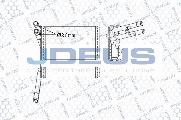 Jdeus M-2010160 - Теплообменник, отопление салона autospares.lv