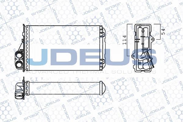 Jdeus M-2210050 - Теплообменник, отопление салона autospares.lv