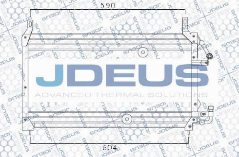 Jdeus M-7560250 - Конденсатор кондиционера autospares.lv