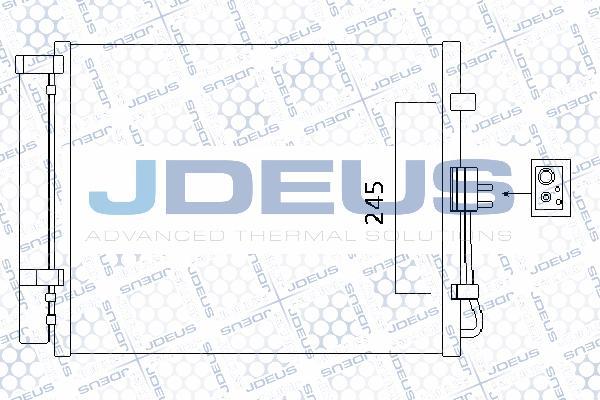 Jdeus M-7650150 - Конденсатор кондиционера autospares.lv