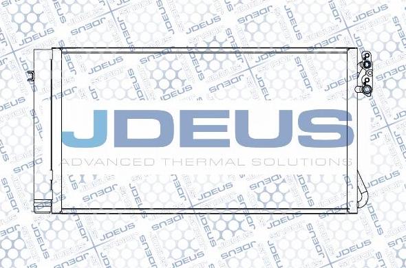 Jdeus M-7050680 - Конденсатор кондиционера autospares.lv