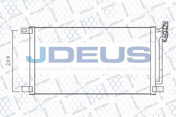 Jdeus M-7050760 - Конденсатор кондиционера autospares.lv