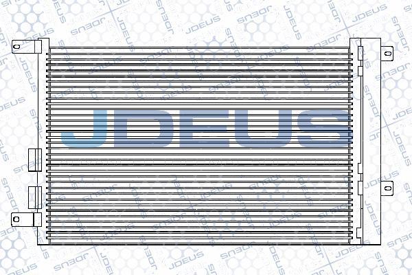 Jdeus M-700008A - Конденсатор кондиционера autospares.lv