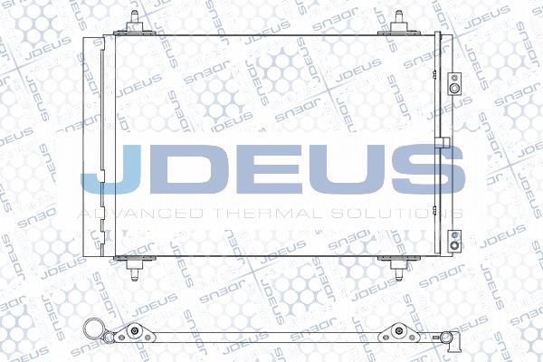 Jdeus M-7070570 - Конденсатор кондиционера autospares.lv