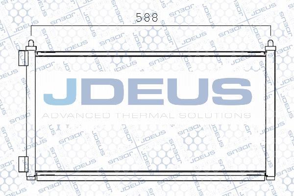Jdeus M-7110930 - Конденсатор кондиционера autospares.lv