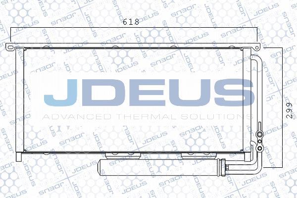 Jdeus M-7170500 - Конденсатор кондиционера autospares.lv