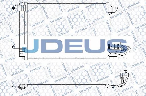 Jdeus M-7300480 - Конденсатор кондиционера autospares.lv