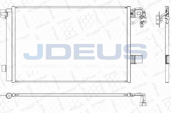 Jdeus M-7300540 - Конденсатор кондиционера autospares.lv